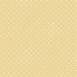 Chicken Scratch patchworkstof - Gul med prikker